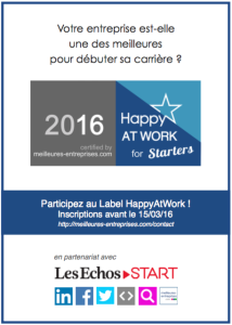 HappyAtWork Starters 2016 - Les Echos Start